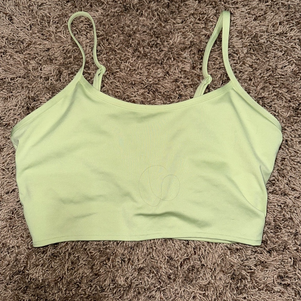 Pink longline sports bra